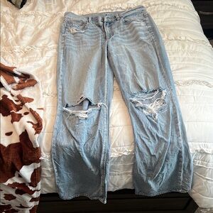 Distressed Light Blue Women's Jeans